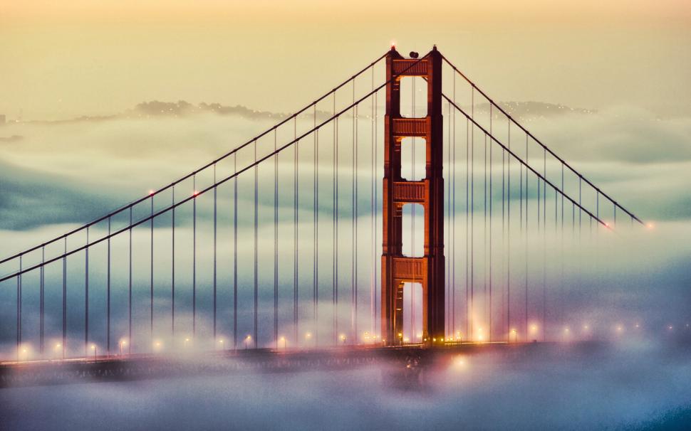 Amazing Golden Gate Bridge Fog wallpaper,golden HD wallpaper,bridge HD wallpaper,gate HD wallpaper,amazing HD wallpaper,photography HD wallpaper,2560x1600 wallpaper
