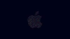 Apple logo, code, design, simple background wallpaper thumb