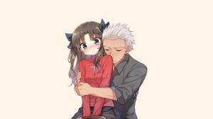 Fate Series, Tohsaka Rin, Anime, Couple, Hugging, Love wallpaper thumb