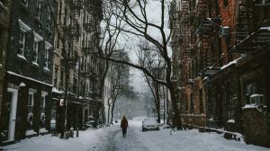 Snowy Day In New York wallpaper thumb