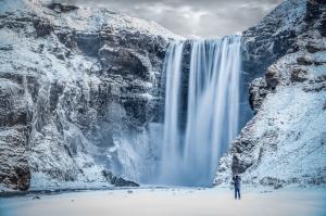 Skogafoss, Waterfall, Arctic, Snow, Nature wallpaper thumb