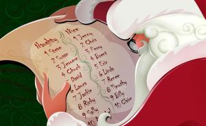 santa claus, christmas, holiday, list wallpaper thumb