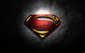 Superman man of steel logo wallpaper thumb
