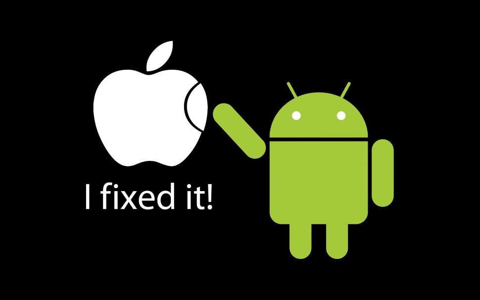 Fixed Apple by Android wallpaper,funny HD wallpaper,background HD wallpaper,2560x1600 wallpaper