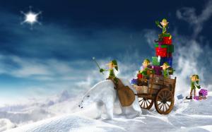 Merry Christmas Cute Winter  Free Download wallpaper thumb