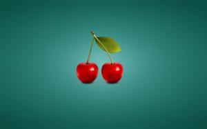 Minimalistic Cherries wallpaper thumb