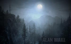 Alan Wake Moon Dark Forest Landscape HD wallpaper thumb