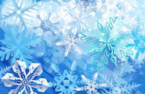 Snowflakes In Blue wallpaper thumb