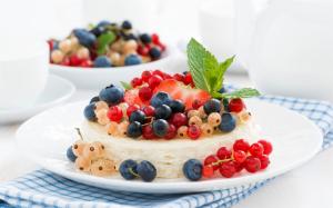 Cheesecake, cake, dessert, berries wallpaper thumb