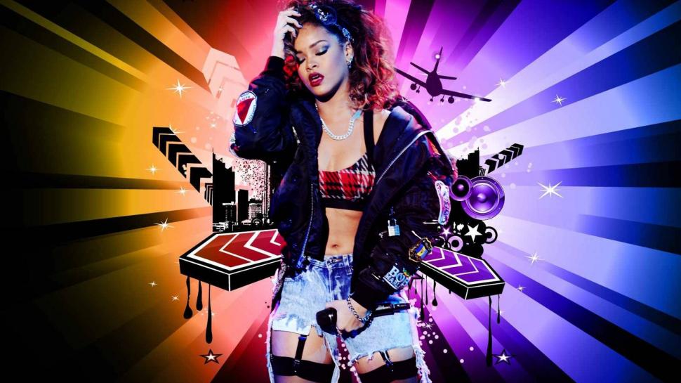 Rihanna Artwork wallpaper,singer HD wallpaper,young HD wallpaper,beautiful HD wallpaper,2560x1440 wallpaper
