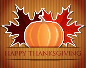 Happy Thanksgiving Pumpkin  Wide HD wallpaper thumb