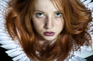 Women, Model, Face, Portrait, Redhead, Lip wallpaper thumb
