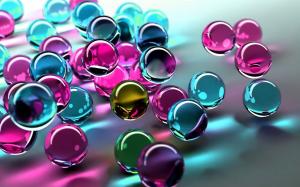 Colored glass balls wallpaper thumb