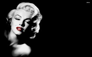 Marilyn Monroe Black and White Picture wallpaper thumb