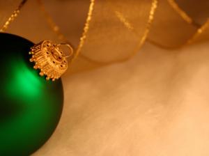 new year, christmas, sphere, toy, green wallpaper thumb
