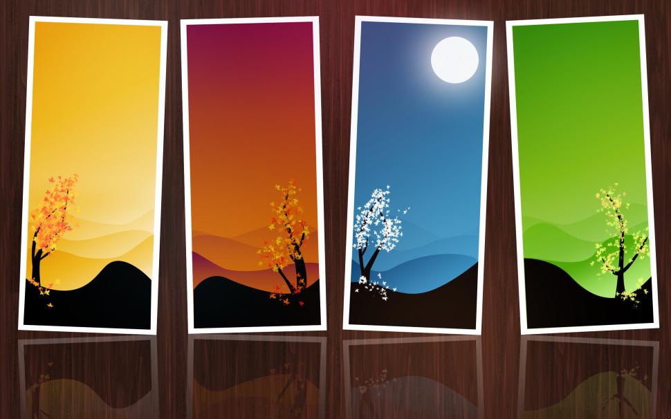 4 Seasons Frames wallpaper,art HD wallpaper,frames HD wallpaper,all seasons HD wallpaper,background HD wallpaper,2560x1600 wallpaper