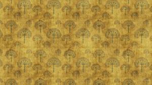 Oriental Abstract Trees Gold wallpaper thumb