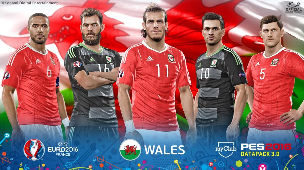 EURO 2016 Wales, PES 2016 game wallpaper,EURO HD wallpaper,2016 HD wallpaper,Wales HD wallpaper,PES HD wallpaper,Game HD wallpaper,1920x1080 wallpaper