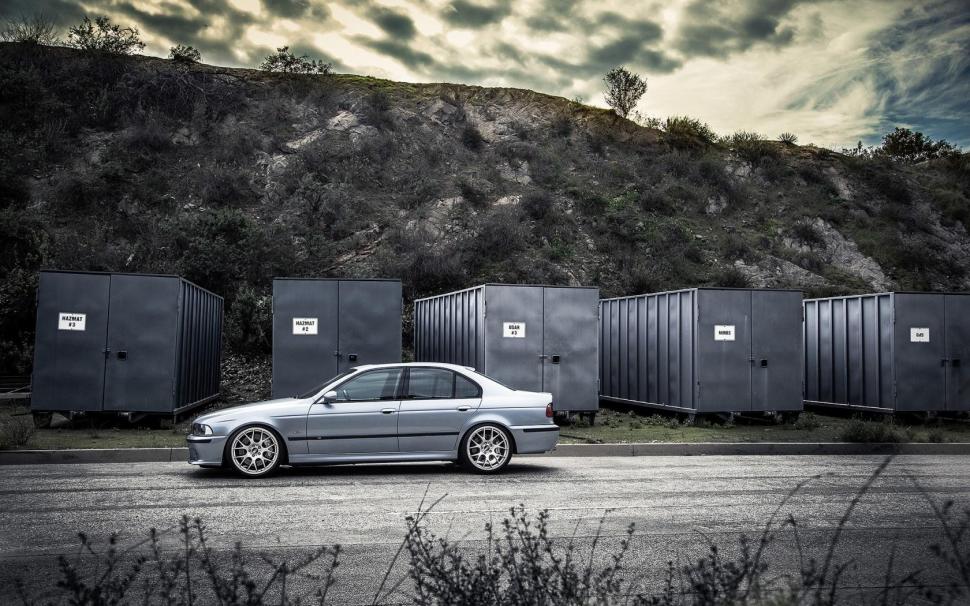 BMW M5 E39 Containers Road wallpaper,containers wallpaper,road wallpaper,1680x1050 wallpaper
