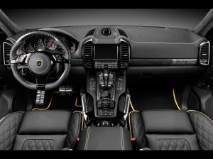 Porsche Cayenne Vantage Carbon Fiber Interior HD wallpaper thumb