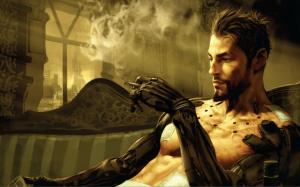 Deus Ex, Deus Ex: Human Revolution, Adam Jensen, Smoking wallpaper thumb