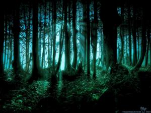 Halloween scary Pacific forests wallpaper thumb
