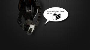 Portal GLaDOS Robot Machine Cake HD wallpaper thumb