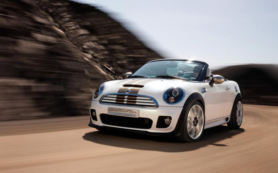 Mini Roadster Concept Front Angle Speed wallpaper,Mini Cooper Cabrio HD wallpaper,1920x1200 wallpaper