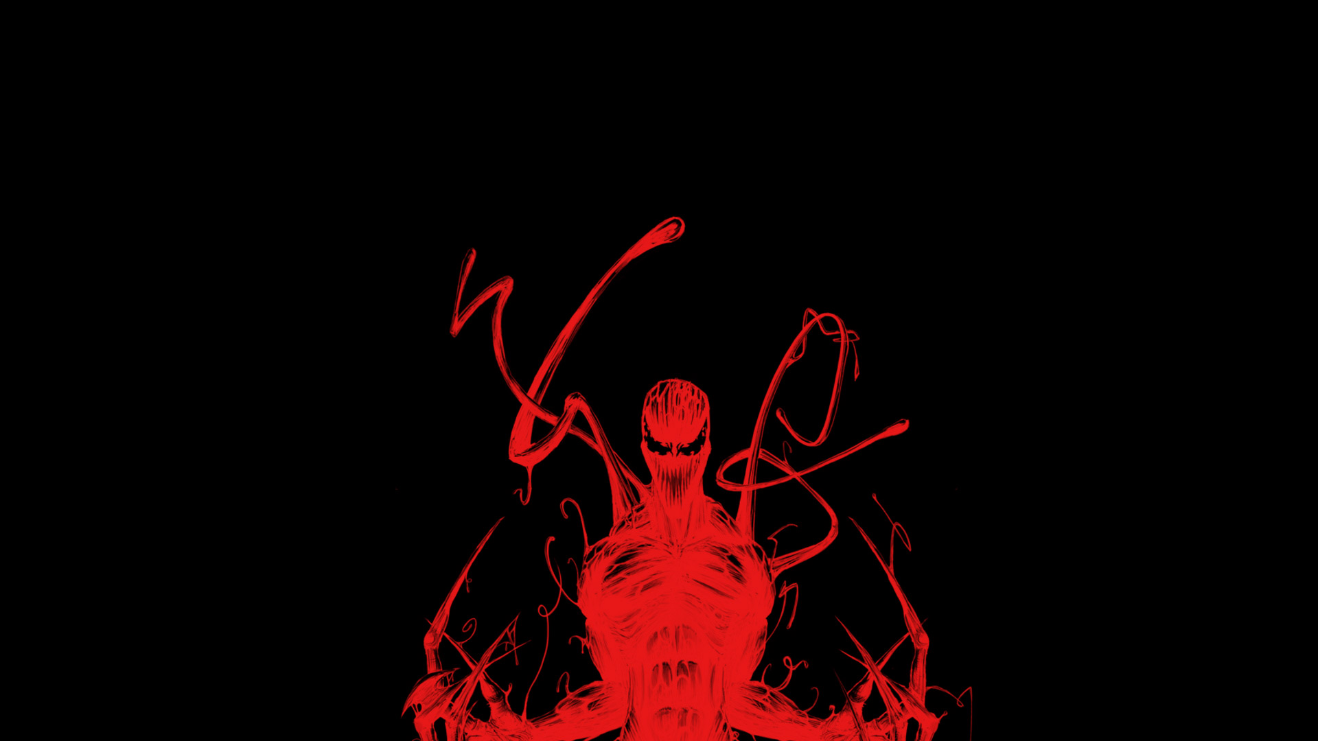 Download wallpaper for 1600x900 resolution | Spider-Man Marvel Carnage  Black Red HD | anime | Wallpaper Better