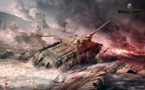 SU 100, World Of Tanks, Ocean, War, Tanks wallpaper thumb