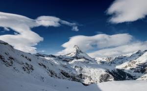Mountains, snow, winter, Switzerland landscape wallpaper thumb
