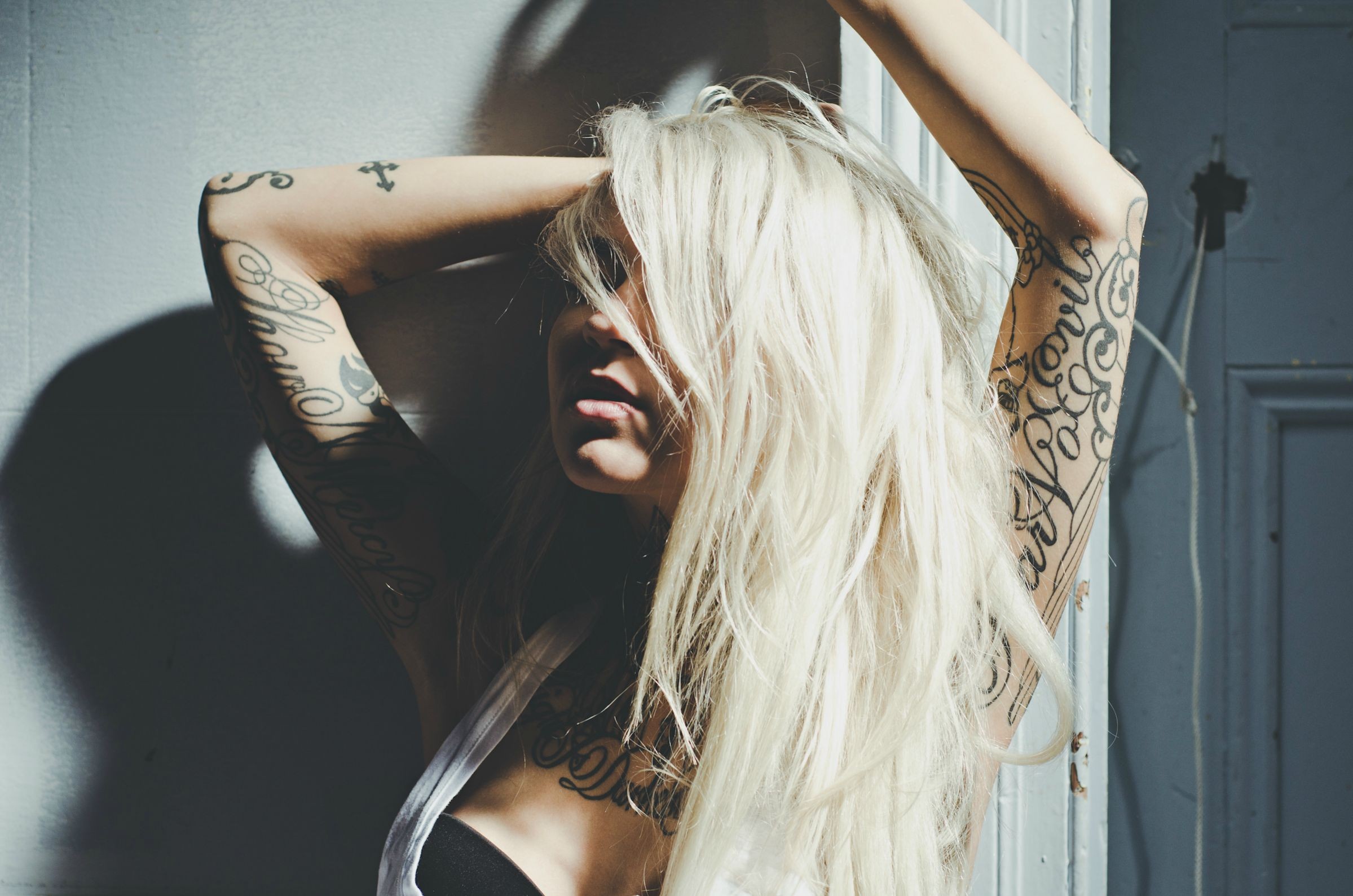 Blonde With Tattoos