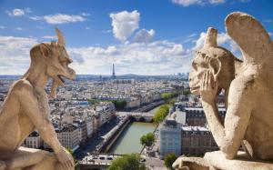 Notre Dame De Paris gargoyles wallpaper wallpaper thumb
