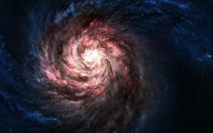 Red galaxy universe wallpaper thumb