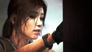 Tomb Raider Lara Croft Brunette Face HD wallpaper thumb