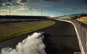 Drift Smoke Race Track HD wallpaper thumb