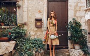 Retro style, farmer girl, vintage, village wallpaper thumb