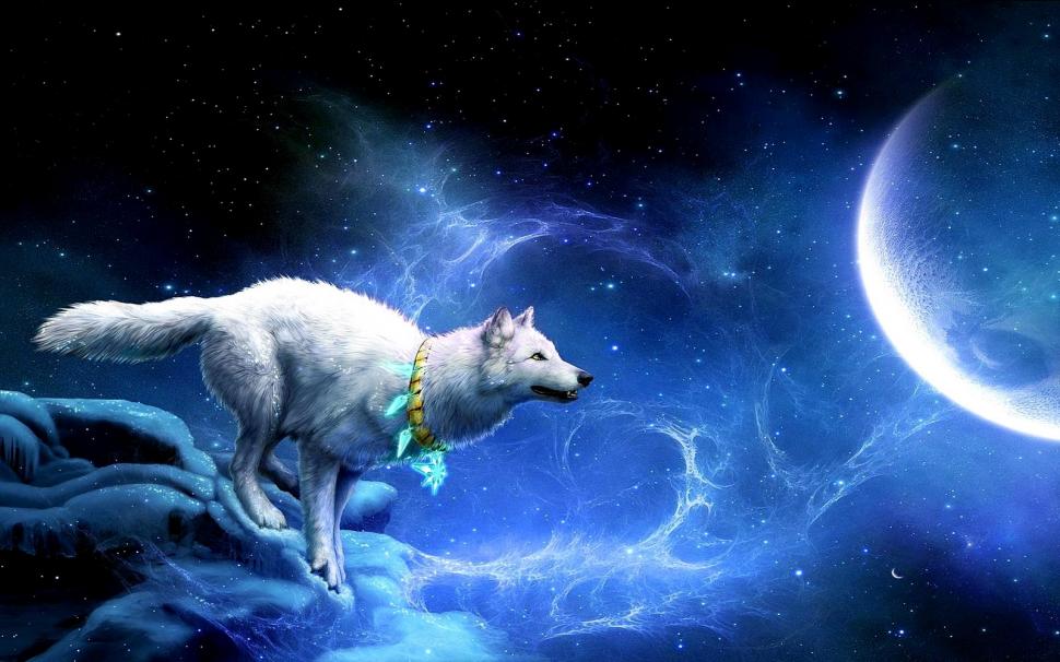 Running Wolf Fantasy wallpaper,fantasy wallpaper,running wolf wallpaper,1600x1000 wallpaper