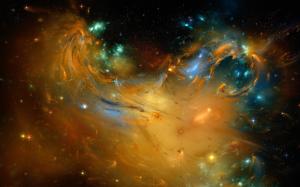 Sci Fi Science Fiction Nebula Stars Galaxy Color Space Universe Outer Widescreen wallpaper thumb