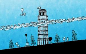 Fly to the Leaning Tower of Pisa wallpaper thumb
