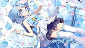 Anime Girls, Houkago no Pleiades, Aoi, Blue Hair, Glasses wallpaper thumb