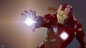 Iron Man Polygon Art HD wallpaper thumb