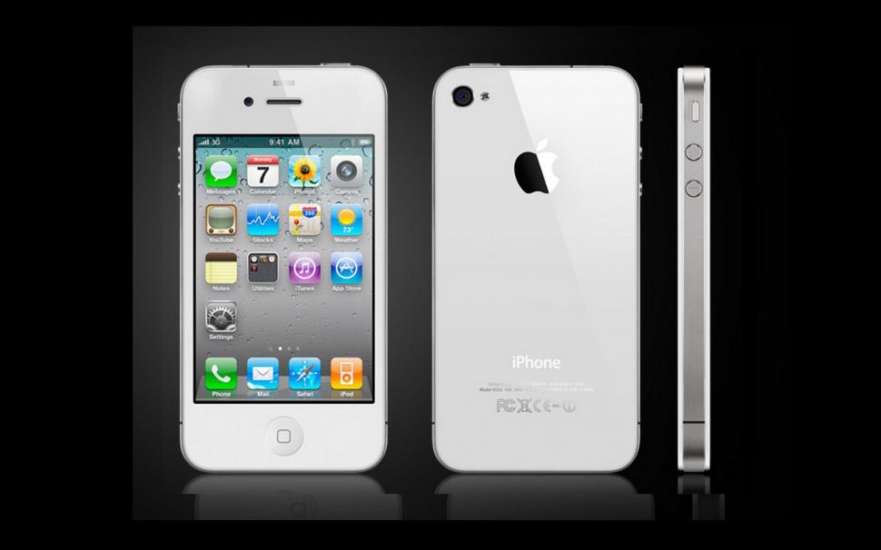 IPhone 4S white wallpaper,iPhone wallpaper,4S wallpaper,White wallpaper,Apple wallpaper,1680x1050 wallpaper