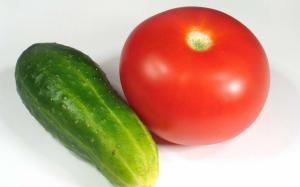 Cucumber and tomato wallpaper thumb