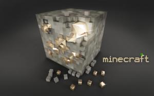 Minecraft Grey Gray Gold Creeper HD wallpaper thumb