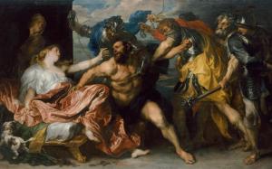 The Taking of Samson Painting wallpaper thumb