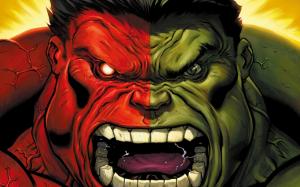 hulk, marvel comics, art, aggression wallpaper thumb