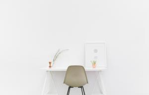 desk, room, chair, interior, minimalist, simple, minimal wallpaper thumb