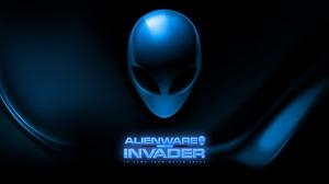 Meshes, Aliens, Blue, Typography wallpaper thumb