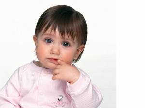 Cute Little Baby Eanjoying to Eat Her Finger HD Photo wallpaper thumb